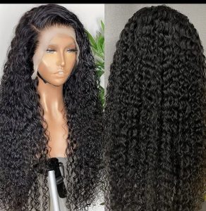 13*4 sdd water curls human hair wig 20"